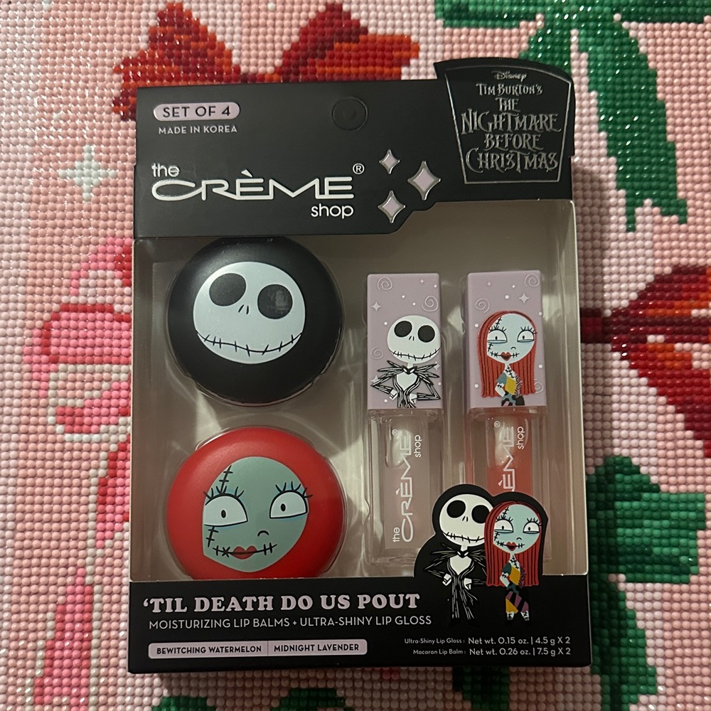The Crème Shop Nightmare Before Christmas Lip Balm and Gloss Set